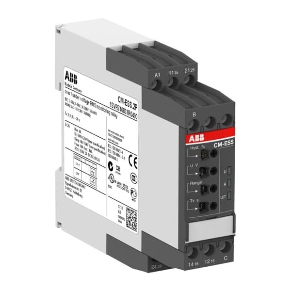 1SVR730830R0400, CM-ESS.2S VOLTAGE MON. RELAY